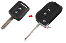 GRADE B 2 Button Convert Key Fob For Nissan Navara Micra Qashqai Note X-Trail