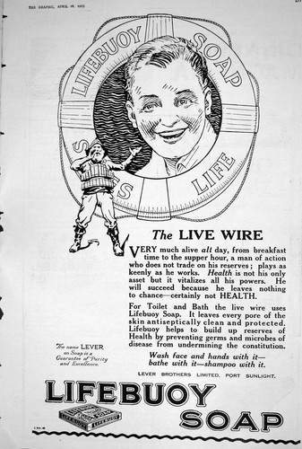 Old 1923 lifebuoy - lifebuoy, soap