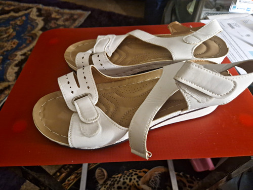 Womens white tan strappy - womens, &