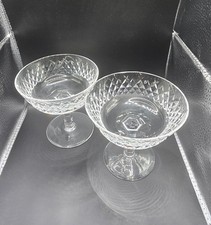 A Beautiful Pair Of Waterford Crystal Champagne  / Sherbet Glasses Alana Pattern