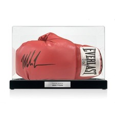 Mike Tyson Signed Red Boxing