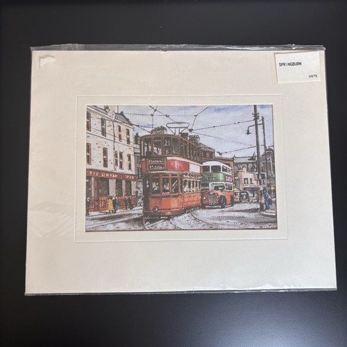 Springburn tram street scene - springburn,