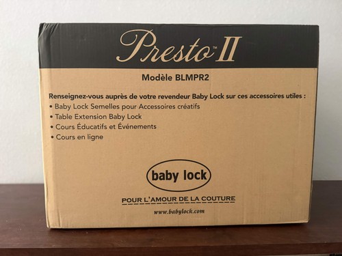 Baby lock blmpr2 presto - baby, ii