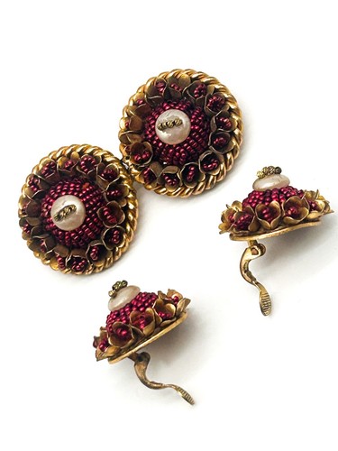 Vintage cranberry red seed - red,