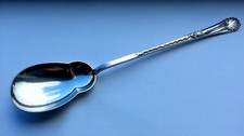 Walker & Hall Serving Spoon Antique Silver Plate c1902 Dinner Cutlery Victorian
