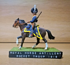 Vintage 1970s  Painted Toy Soldier royal horse artillery rocket troop 1815