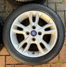 FORD FIESTA MK6 MK7 MK8 MK9 ALLOYS WHEELS TYRES 2006 / 2017 GENUINE 195/50/15