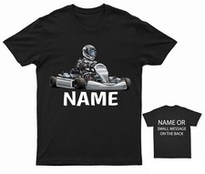 Customisable Karting Pro T-Shirt Personalised Go-Kart Racing Enthusiast Top