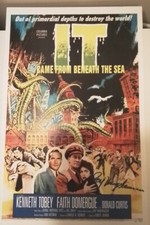 Ray Harryhausen original Hand signed It came from beneath the sea 11"X17"poster