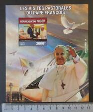 Niger 2015 pope francis religion barack obama birds aviation flags s/sheet mnh
