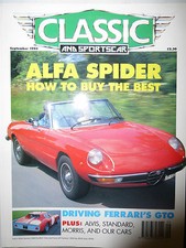 C&SC 93/09 ALFA ROMEO SPIDER STANDARD 8 10 ALVIS TA TC21 FERRARI GTO MORRIS 