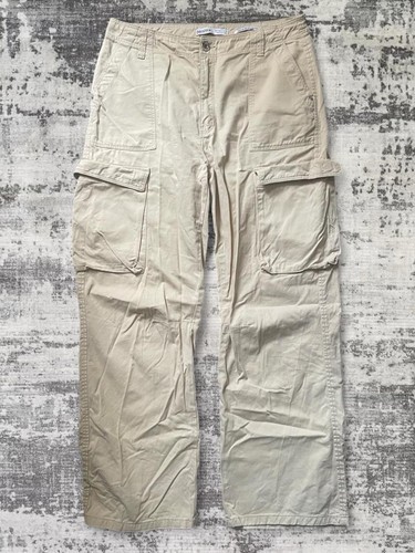 Bershka beige straight leg - bershka,