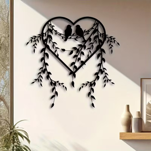 Beautiful love birds encircled - beautiful,