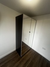 IKEA Wardrobe and 2 Chest Drawers In Black Good Condition