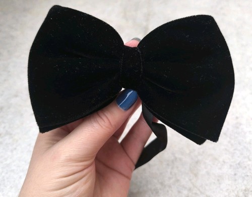 Vintage black velvet - , men's
