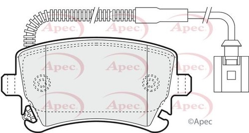 Apec rear brake - pad, set