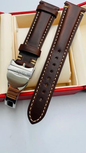 Tudor 22mm brown leather watch - 22mm,