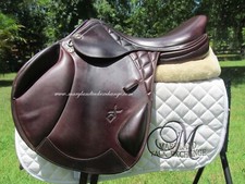 17" PRESTIGE DX MONOFLAP cross country/ jumping saddle-WOOL FLOCKED-2019 MODEL!