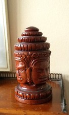 VINTAGE HAND CARVED BUDDHA