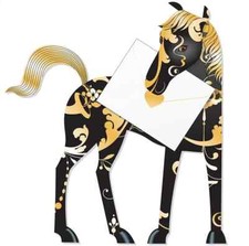 Midnight Horse 3D Greeting