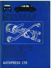 ROVER P4 60 75 80 90 95 100 105S 105R 110 (1953-64) OWNERS WORKSHOP MANUAL *VGC*