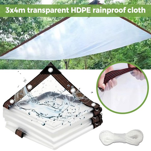 Clear heavy duty tarpaulin - clear,
