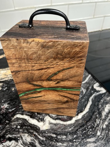 Solid oak door stop with - oak, stop,
