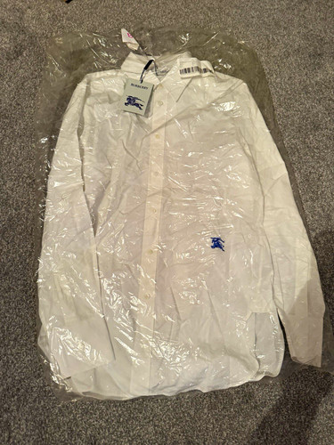 Burberry men white dress - men's,