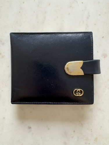 Vintage navy gucci purse - vintage,