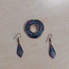 Celtic Brooch and Earrings Set by Sea Gems