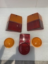 5 x Classic car light lenses poss Mini-leyland-Lucas??