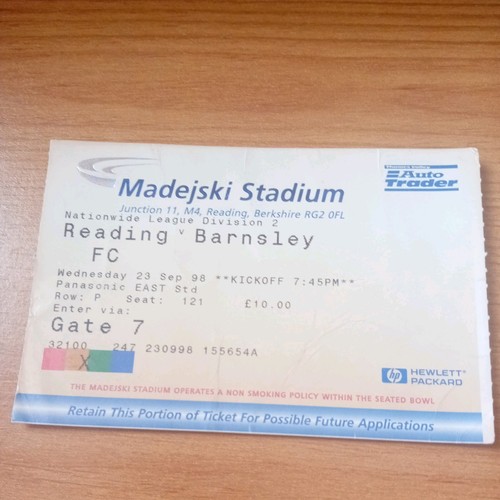 Ticket 1998 1999 - ticket, 23/9/1998