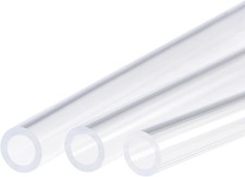 3pcs Acrylic Pipe Rigid Round Tube Clear 8mm ID 12mm OD 3.3ft(1m)