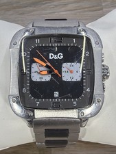 Dolce & Gabbana D&G Men's DW0247 Multifunction Chronograph Watch New Battery