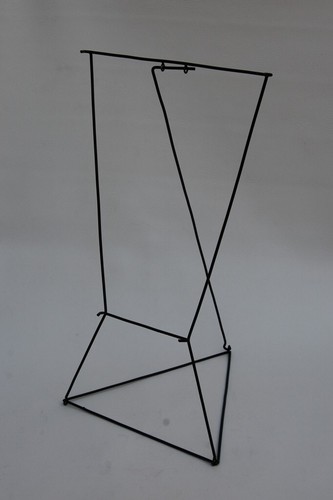 Black metal stand - black, display