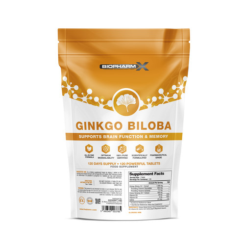 Ginkgo biloba 7000mg ginseng - ginkgo, +
