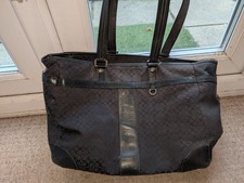 COACH Signature Black Diaper Bag Shoulder Weekend Tote women