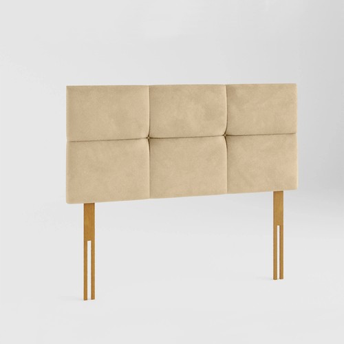 Velvet bed headboard - 20",