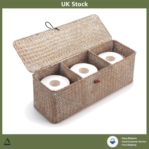 Handwoven seagrass toilet roll - seagrass,