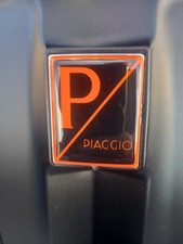 Vespa GTS PX GT LX  gel Badge horncast black & orange  Piaggio Scooter