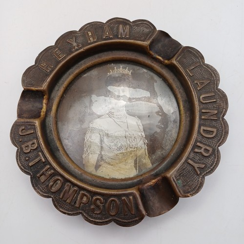 Antique advertising ashtray - antique,