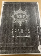 bsa 350 500 goldstar spares book # 
