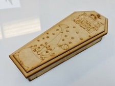 Wooden mdf halloween - mdf, coffin