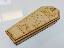 Wooden MDF Halloween Coffin