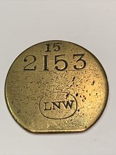 Railway Pay Check Token LNWR