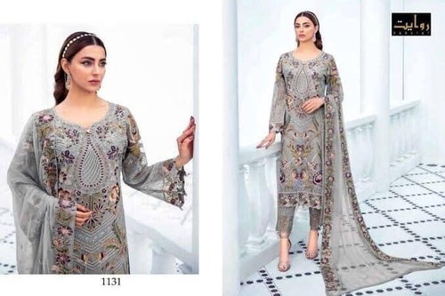 Chiffon anarkali stitched - anarkali,
