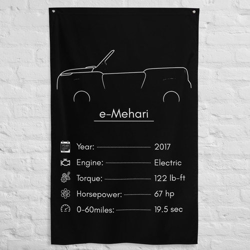 Mehari 2017 car - 2017, silhouette