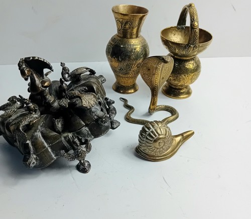 Bundle brass items indian - bundle,