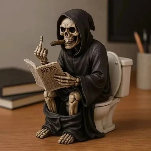 New middle finger toilet - finger, death