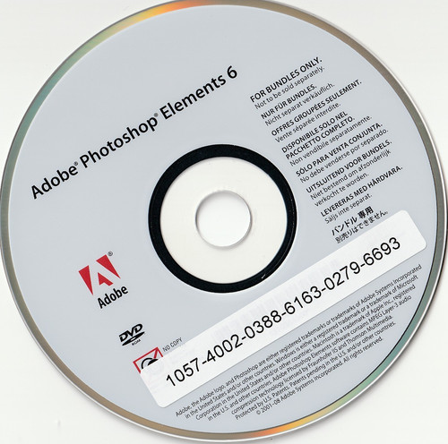 Adobe photoshop elelent cd - adobe, 6
